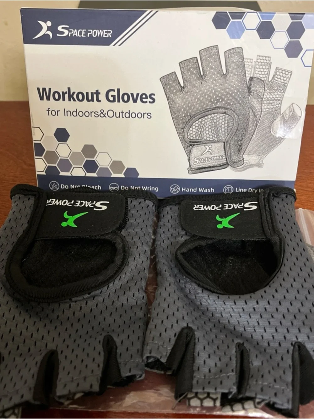 Space power workout gloves gym gloves size small unisex